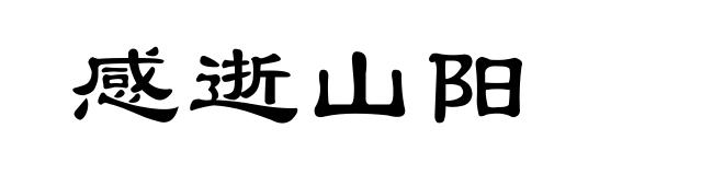 感逝山阳