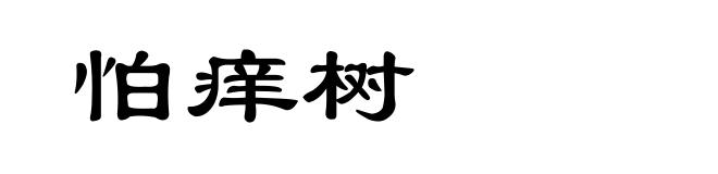 怕痒树