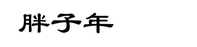胖子年