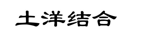 土洋结合