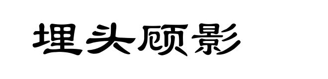 埋头顾影