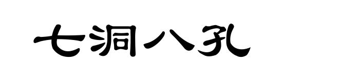 七洞八孔
