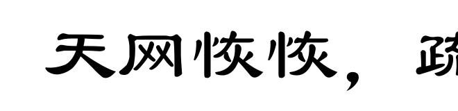 天网恢恢,疏而不失