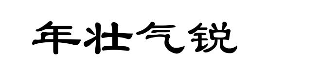 年壮气锐