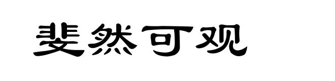 斐然可观