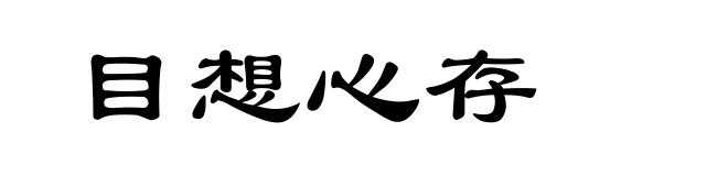 目想心存