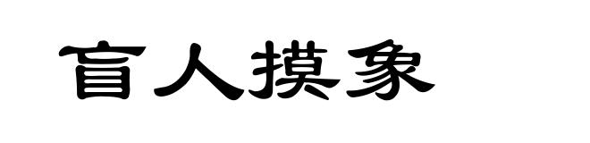 盲人摸象