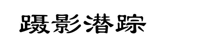 蹑影潜踪