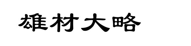 雄材大略