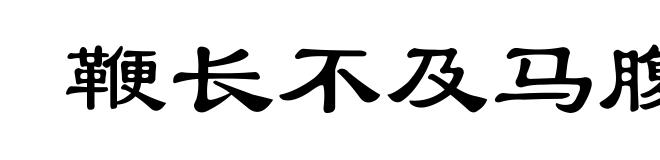 鞭长不及马腹