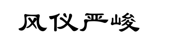 风仪严峻