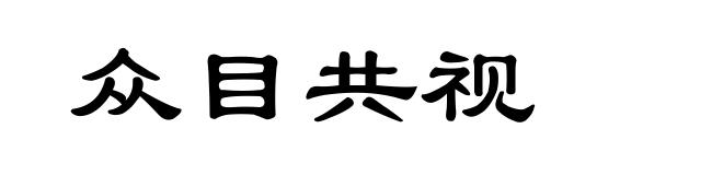 众目共视