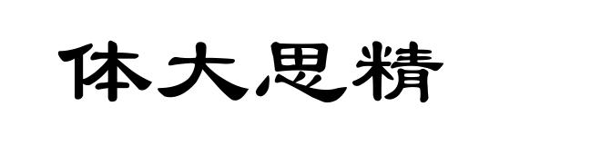 体大思精