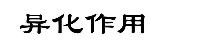 异化作用