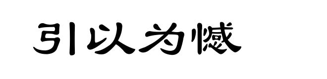 引以为憾