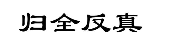 归全反真