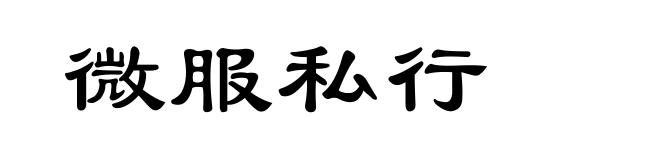 微服私行