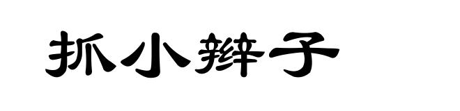 抓小辫子