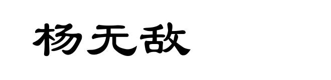 杨无敌
