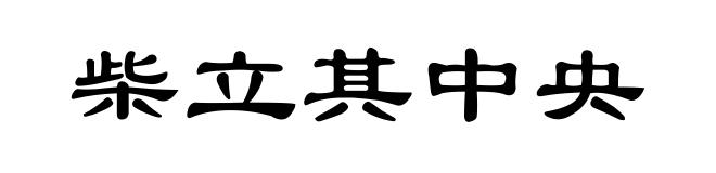 柴立其中央