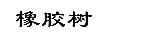 橡胶树