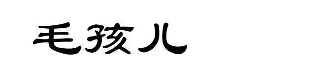 毛孩儿