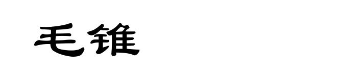 毛锥