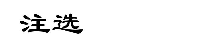 注选