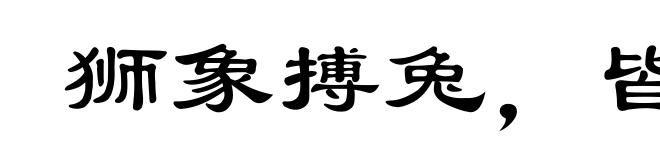 狮象搏兔，皆用全力
