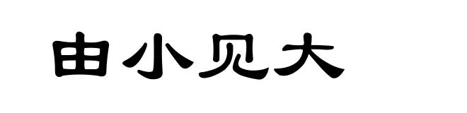 由小见大