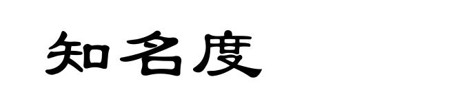 知名度
