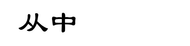 从中