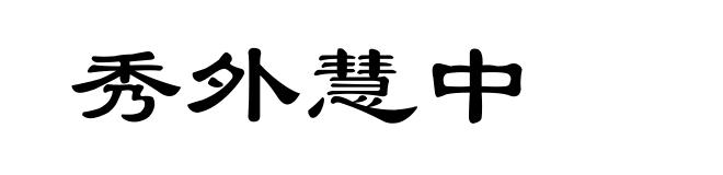 秀外慧中