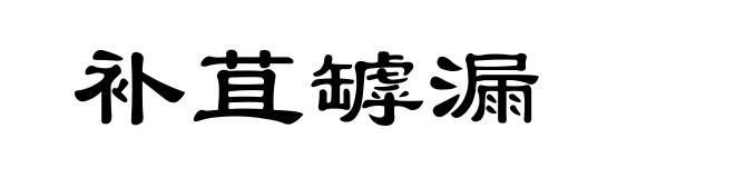 补苴罅漏