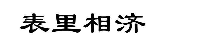 表里相济