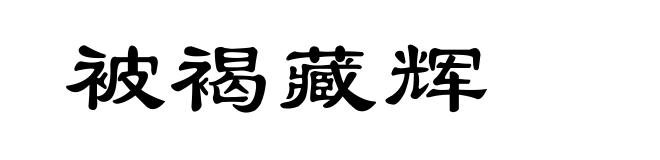被褐藏辉