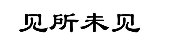 见所未见