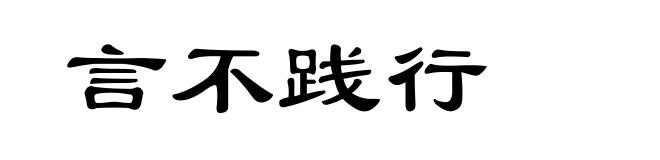 言不践行