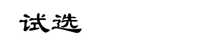 试选