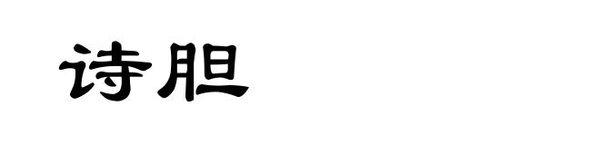 诗胆