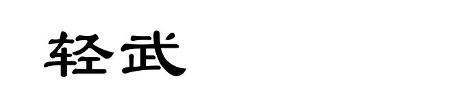轻武