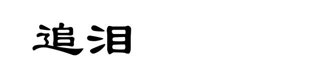 追泪