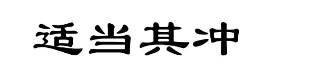 适当其冲