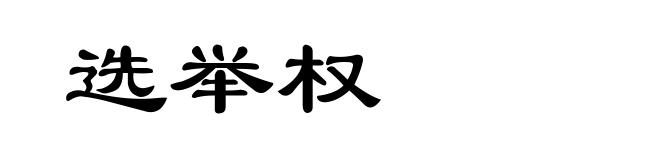 选举权