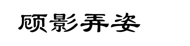 顾影弄姿