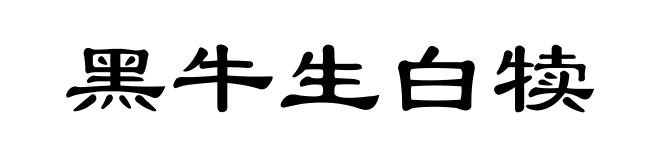 黑牛生白犊
