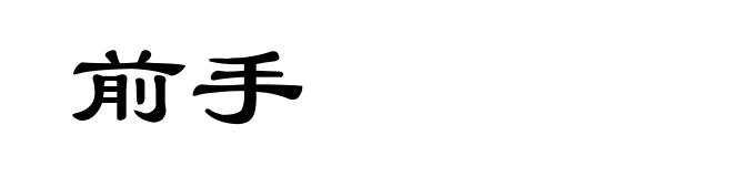 前手