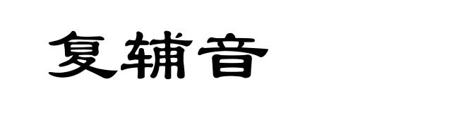 复辅音