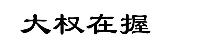 大权在握