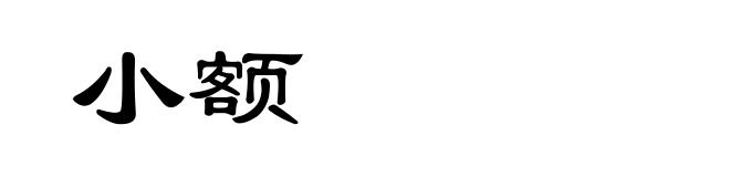 小额